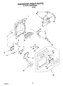 Part Location Diagram of 2255741W Whirlpool COVER-FRNT