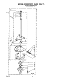 BRAKE AND DRIVE TUBE Diagram and Parts List for KAWE760WAL1  KitchenAid Washer