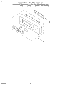 CONTROL PANEL Diagram and Parts List for KEBS107DBL9  KitchenAid Wall Oven