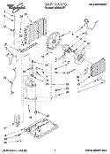 UNIT, LITERATURE Diagram and Parts List for ACM052XZ1  Whirlpool Air Conditioner