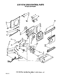 AIR FLOW AND CONTROL Diagram and Parts List for BHAC0500XS1  Whirlpool Air Conditioner