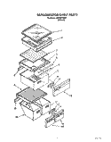 REFRIGERATOR SHELF Diagram and Parts List for JWKGN700001  Whirlpool Refrigerator