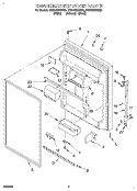 REFRIGERATOR DOOR Diagram and Parts List for ET21DMXDW02  Whirlpool Refrigerator