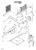 UNIT Diagram and Parts List for ST18HPXKQ00  Whirlpool Refrigerator