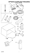 OPTIONAL  PARTS (NOT INCLUDED) Diagram and Parts List for CAR10RSL1  Crosley Air Conditioner