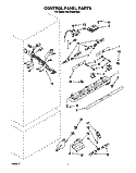 CONTROL PANEL Diagram and Parts List for KBLC36MHS00  KitchenAid Refrigerator