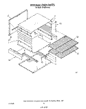 INTERNAL OVEN Diagram and Parts List for SF3020ERW0  Whirlpool Range