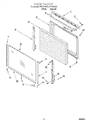DOOR, LIT/OPTIONAL Diagram and Parts List for FEP320GN0  Roper Range