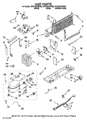 UNIT PARTS Diagram and Parts List for MTB1854VRW00  Whirlpool Refrigerator