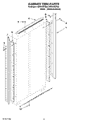 CABINET TRIM PARTS Diagram and Parts List for KSSO42QTX02  KitchenAid Refrigerator