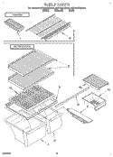 SHELF, LIT/OPTIONAL Diagram and Parts List for 8ET18NKXDG00  Whirlpool Refrigerator