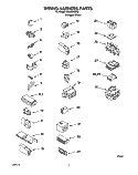 WIRING HARNESS Diagram and Parts List for GSW9545JQ0  Whirlpool Washer