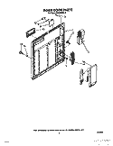 INNER DOOR Diagram and Parts List for DU9450XX0  Whirlpool Dishwasher