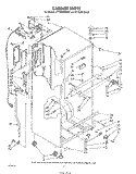 CABINET Diagram and Parts List for ET18JMYSF07  Whirlpool Refrigerator