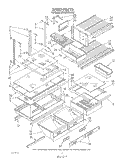 SHELF , LIT/OPTIONAL Diagram and Parts List for ET20DKXVN05  Whirlpool Refrigerator