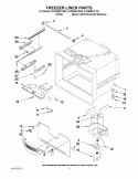 FREEZER LINER PARTS Diagram and Parts List for GX2SHBXVB03  Whirlpool Refrigerator