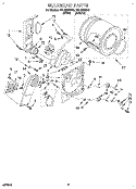 SECTION Diagram and Parts List for REL4636BW2  Roper Dryer