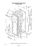 REFRIGERATOR DOOR Diagram and Parts List for ED25PSXRWR1  Whirlpool Refrigerator