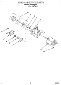 PUMP AND MOTOR Diagram and Parts List for DU830CWDB0  Whirlpool Dishwasher