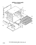 INTERNAL OVEN Diagram and Parts List for SF3000SRW5  Whirlpool Range