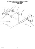 CONSOLE AND FRONT PANEL Diagram and Parts List for LPR4231AW0  Whirlpool Washer