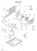 UNIT, LITERATURE Diagram and Parts List for RA610  Whirlpool Air Conditioner
