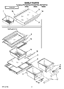 SHELF PARTS, OPTIONAL PARTS Diagram and Parts List for ER8VHMXTQ00  Whirlpool Refrigerator