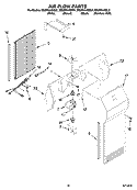 AIR FLOW PARTS, OPTIONAL PARTS (NOT INCLUDED) Diagram and Parts List for ED2FHAXSL01  Whirlpool Refrigerator