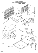 UNIT Diagram and Parts List for RT16DKXDW01  Roper Refrigerator