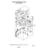 OVEN ELECTRICAL Diagram and Parts List for SE960PEPW2  Whirlpool Range