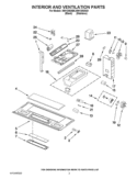 INTERIOR AND VENTILATION PARTS Diagram and Parts List for IMH1205AS0  Whirlpool Microwave