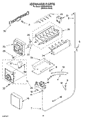 ICEMAKER Diagram and Parts List for KSRG22FKSS01  KitchenAid Refrigerator