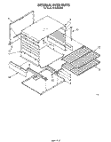 INTERNAL OVEN Diagram and Parts List for SF302BSRW0  Whirlpool Range