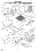 UNIT PARTS Diagram and Parts List for GD2SHAXNL01  Whirlpool Refrigerator