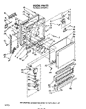 DOOR Diagram and Parts List for SHU80042  Whirlpool Dishwasher