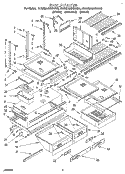 SHELF, LIT/OPTIONAL Diagram and Parts List for ET25DMXBW00  Whirlpool Refrigerator