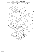HIDDEN BAKE Diagram and Parts List for KERC507HBS4  KitchenAid Range
