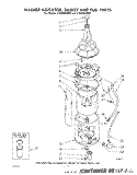 WASHER AGITATOR, BASKET AND TUB Diagram and Parts List for LT5000XMW1  Whirlpool Washer Dryer Combo