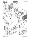 UNIT, LITERATURE Diagram and Parts List for ACQ214XD0  Whirlpool Air Conditioner