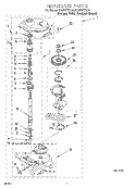 GEARCASE Diagram and Parts List for KAWS777EQ0  KitchenAid Washer
