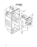 LINER Diagram and Parts List for JWARG469WP00  Whirlpool Refrigerator