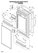 Part Location Diagram of 2302927 Whirlpool HINGE-DOOR