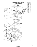 MACHINE BASE Diagram and Parts List for LA6000XPW3  Whirlpool Washer