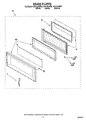 Part Location Diagram of 4393777 Whirlpool Door Handle