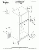 CABINET PARTS Diagram and Parts List for 8W8TXDGFXT00  Whirlpool Refrigerator