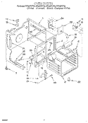 OVEN Diagram and Parts List for RF366PXYB2  Whirlpool Range
