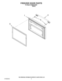 FREEZER DOOR PARTS Diagram and Parts List for GX5FHTXVB07  Whirlpool Refrigerator