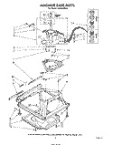 MACHINE BASE Diagram and Parts List for LA5580XSW1  Whirlpool Washer