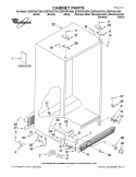CABINET PARTS Diagram and Parts List for ED5FHAXVA04  Whirlpool Refrigerator