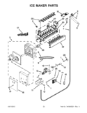 ICE MAKER PARTS Diagram and Parts List for KBFO42FTX07  KitchenAid Refrigerator